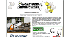 Desktop Screenshot of honeydewlawnmowers.co.za